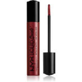 NYX Professional Makeup Liquid Suede&trade; Metallic Matte ruj lichid cu finisaj metalic rezistent la apă culoare 35 Biker Babe 4 ml