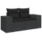 Patio Sofa Set 9-Locuri Black - 5