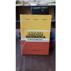 ANALIZA MATEMATICA (FUNCTII COMPLEXE) - P. HAMBURG