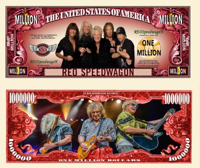!!! SUA = FANTASY NOTE (TJ6) = TRUPA &amp;#039;&amp;#039; REO SPEEDWAGON &amp;#039;&amp;#039; - 2022 - UNC foto