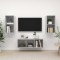 Gossi set dulap tv, 3 piese, gri beton, lemn prelucrat