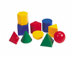 Corpuri geometrice din plastic - 10 piese PlayLearn Toys foto