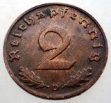 2.868 GERMANIA 2 REICHSPFENNIG 1938 D, Europa, Bronz