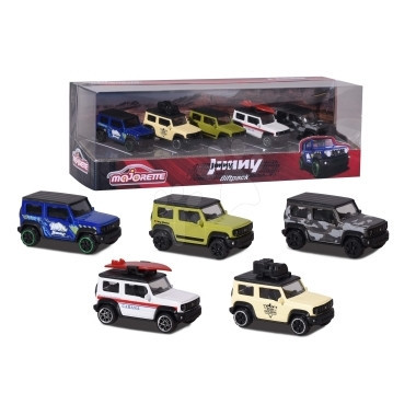 Majorette Set 5 masinute de teren Suzuki Jimny 7.5 cm foto