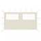Gossi perete lateral foisor cu ferestre, crem, 4x2 m