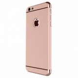 Husa iPhone 6 Plus Luxury Rose Gold + Folie Sticla MyStyle - Protectie 3 in 1, Anti-zgarieturi, Subtire