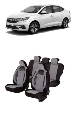 Set huse scaune piele si textil compatibile Dacia Logan III (2021-2025) foto