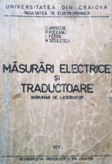 Masurari electrice si traductoare. Indrumar de laborator foto