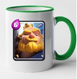 Cana maner verde personalizata Clash Royale - Royal Giant, INOVATIX&reg;. 330ml, Oem