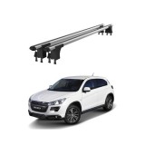 Set bare transversale aluminiu cu prindere in puncte fixe compatibile Peugeot 4008 2010-2013 / 2013-> negre sau argintii Cod: 120101 Kit 202