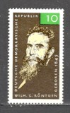 D.D.R.1965 120 ani nastere W.Rontgen-fizician PREMIUL NOBEL SD.205