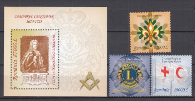 ROMANIA 2004 LP 1668 LP 1669 ORGANIZATII MONDIALE SERIE SI COLITA MNH foto