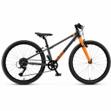 Cumpara ieftin Bicicleta pentru copii Polar Fuzzy 24 inch, aluminiu, 8 viteze, gri