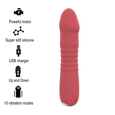 Vibrator extensibil Intense June Rosu foto