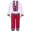 Costum Popular Baieti Kidmania, Rosu, 4 Ani (104 cm), 2 Piese: ie si Pantaloni, Bumbac/Poliester, Traditional, Serbare/Eveniment