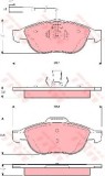 Set placute frana,frana disc ALFA ROMEO 156 (932) (1997 - 2005) TRW GDB1444