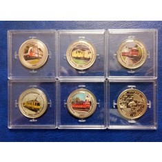 Elvetia 01 - istoria locomotivelor, set in capsula patrata (5 bucati)