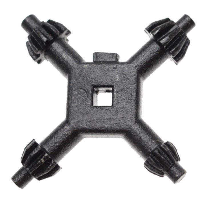 Cheie mandrina cruce, 4 in 1,1/2 x 3/8 x 5/8 x 1/4