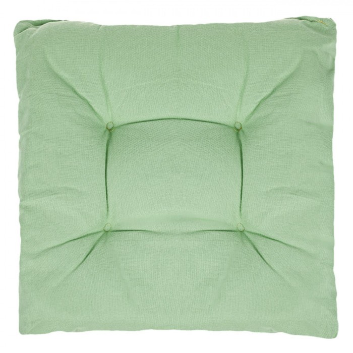 Perna Decorativă pentru Scaun, Verde Mentă, 40x40cm, Fără Fermoar, Cu Două Fețe și șnururi