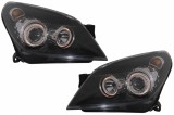 Faruri Opel Astra H (03.2004-2009) Angel Eyes Negru Performance AutoTuning, KITT Lightning