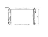 Radiator apa Chevrolet Epica, 01.2007-2010 Motor 2,0 D; Cv Automata, Aluminiu/Plastic Brazat, 605x418x26, SRL, OE: 96640488; 96843045; 96942123,