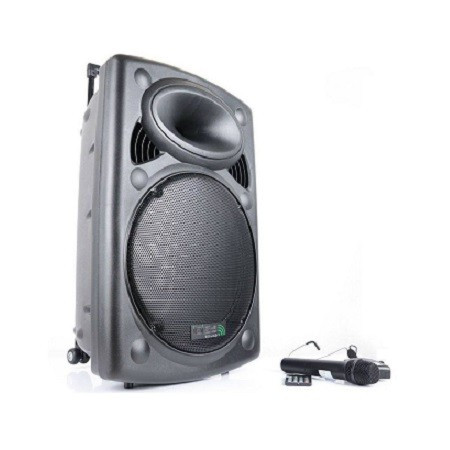 Boxa portabila Ibiza 800W, BT, SD, USB, FM, 2 microfoane UHF | Okazii.ro