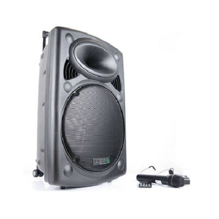 Boxa portabila Ibiza 800W, BT, SD, USB, FM, 2 microfoane UHF