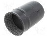 Tub termocontractant, {{Diametru inainte de contractare}}, 80mm, neagra, TE Connectivity - 202K153-25/225-0