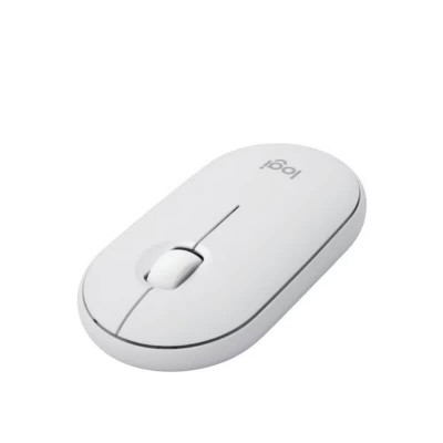 Mouse Bluetooth Logitech Pebble 2 M350S Alb, Multi-Device foto