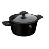 Oală cu capac 20 cm, 2.2 L Berlinger Haus BH 7086, Monaco Collection, antiaderentă cu titan, pentru gătit zilnic