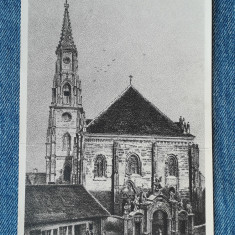 198 - Cluj-Napoca -Biserica Sf. Mihail cu poarta veche /Kolozsvar/carte postala