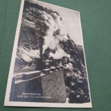 CARTE POSTALA LOCOMOTIVA ABURI 1927 INTERBELICA NECIRCULATA, Printata