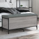 Gossi banca de depozitare, gri sonoma, 102x42x45 cm, lemn prelucrat