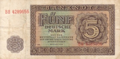 GERMANIA 5 mark 1948 VF!!! foto