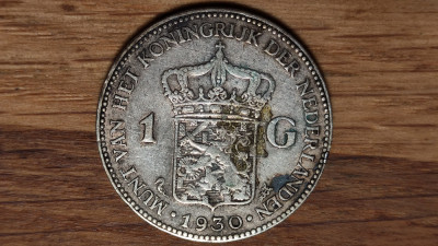 Olanda - moneda de colectie - 1 gulden 1930 - 10g argint .720 - superba ! foto