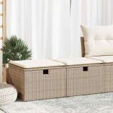 Gossi set canapele gradina cu perne 2 piese bej poliratan/lemn acacia