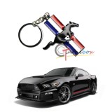 Breloc auto metal pentru Ford Mustang negru + ambalaj cadou