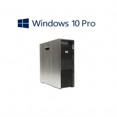 Workstation Refurbished HP Z600, Xeon Quad Core E5506, Win 10 Pro foto