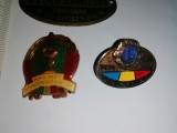 LOT EMBLEMA VECHE ATELIER CARUCIOARE COPII + 2 INSIGNE MERITE IN MUNCA SANITARA