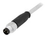 Conector M8 3 Pini Tata Drept HARTING Cablu 2m PVC