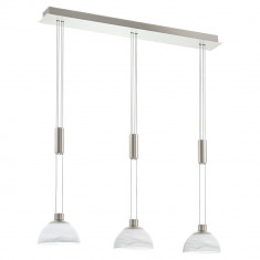 Pendul Montefio, 93468, Nichel Mat-Alabastru, LED 3x6W, 3x460lm (W120, MONTEFIO, LED, 3X6W) foto