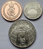 Set 3 monede 1,5,10 pence 2023 Gibraltar, Charles al-III-lea, Coronation, unc