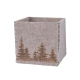 Cumpara ieftin Cutie depozitare - Felt Box Mountain Scenery, Light Brown 15x15x15cm | Kaemingk