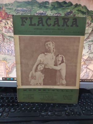 Flacăra Literară, Artistică, Socială, anul V No. 21, 5 martie 1916, număr dedicat lui Mounet-Sully, Alexandru Macedonski, Ada Umbră, Adrian Maniu, 103 foto