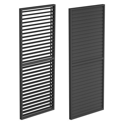 Panou lateral cu șipci LUXE (D) 90x218cm p&amp;acirc;nă la 3 m antracit foto