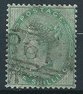 ANGLIA 1856-Regina VICTORIA=1 Schiling-grun-stampilat foto