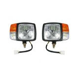 Cumpara ieftin Set Faruri cu Semnalizare Cu Cablu, Utilaje Dezapezire Buldoexcavator Tractor H4, 24V , Stanga si Dreapta