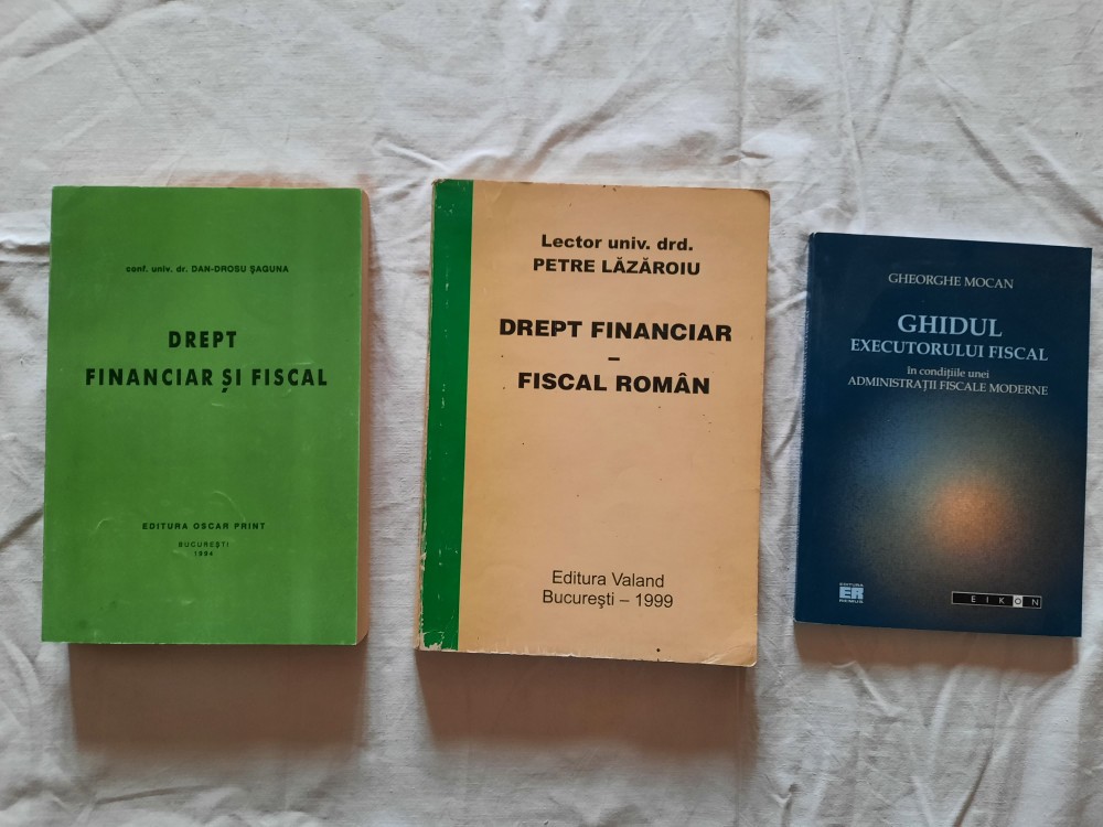 Pachet 3 carti DREPT FISCAL SI FINANCIAR Ghid executare fiscala