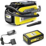 Aspirator cu spalare Karcher SE 3-18 Compact Batteryset, 1.081-502.0, baterie de 18 V inclusa, rezervor apa curata /reciclata 1,9 / 1,2, furtun 2 in 1