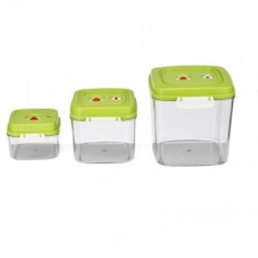 Set 3 caserole Heinner HAV-CUPS, 0.5 L, 1.4 L, 3 L, compatibile cu modelele HAV-130BKSL, HAV-130WHSS, HAV-130WH